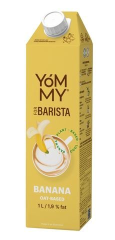 Рослинний напій &laquo;YOMMY Банановий&raquo; на вівсяній основі for Barista 1,9 % жиру РД-054372 фото