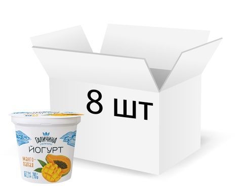 Йогурт ст. десертний 2,2% 240 г Манго- Папая Галичина РД-070667 фото